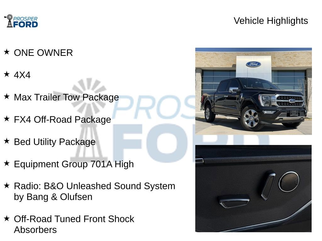 Used 2023 Ford F150 Platinum w/ Equipment Group 701A High image 5
