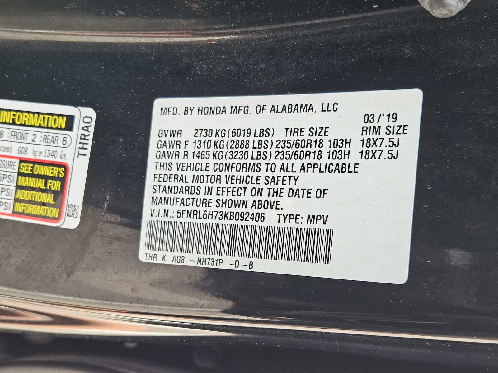 Used 2019 Honda Odyssey EX-L image 34
