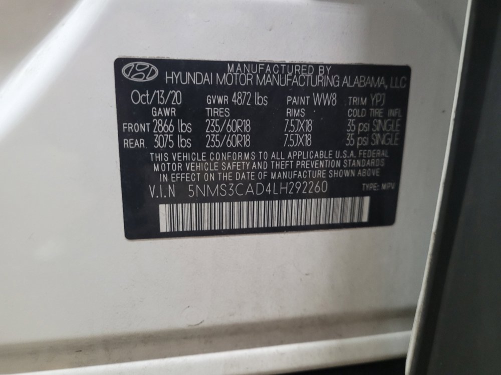 Used 2020 Hyundai Santa Fe SEL w/ Convenience + Premium Package image 33