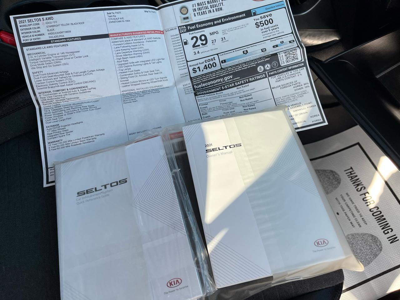 Used 2021 Kia Seltos S image 32