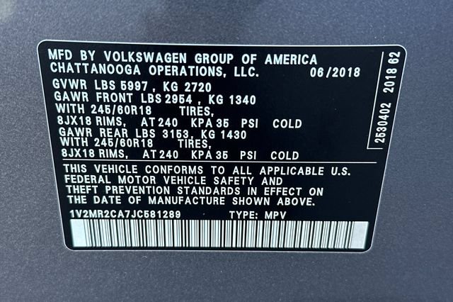 Used 2018 Volkswagen Atlas SEL AWD/4WD image 33