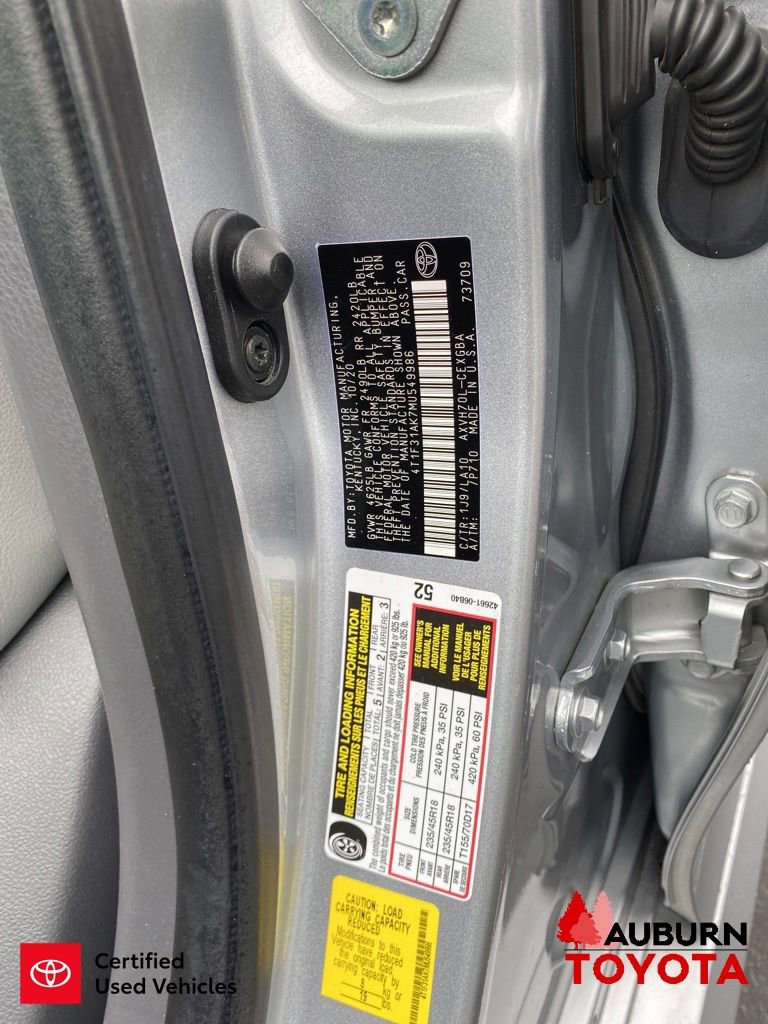 Certified 2021 Toyota Camry XLE FWD image 31