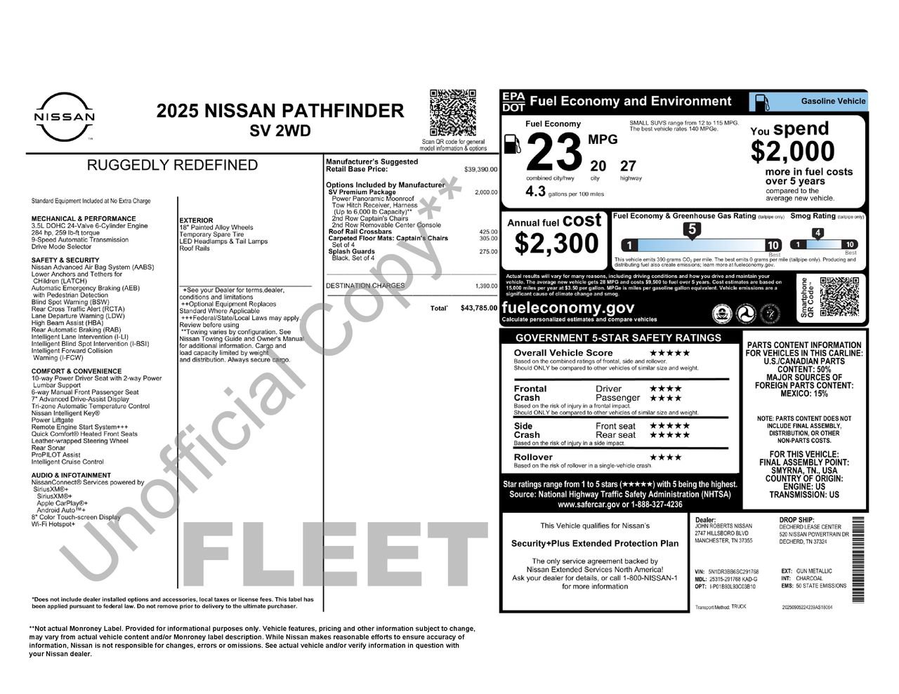 Certified 2025 Nissan Pathfinder SV w/ SV Premium Package FWD image 33