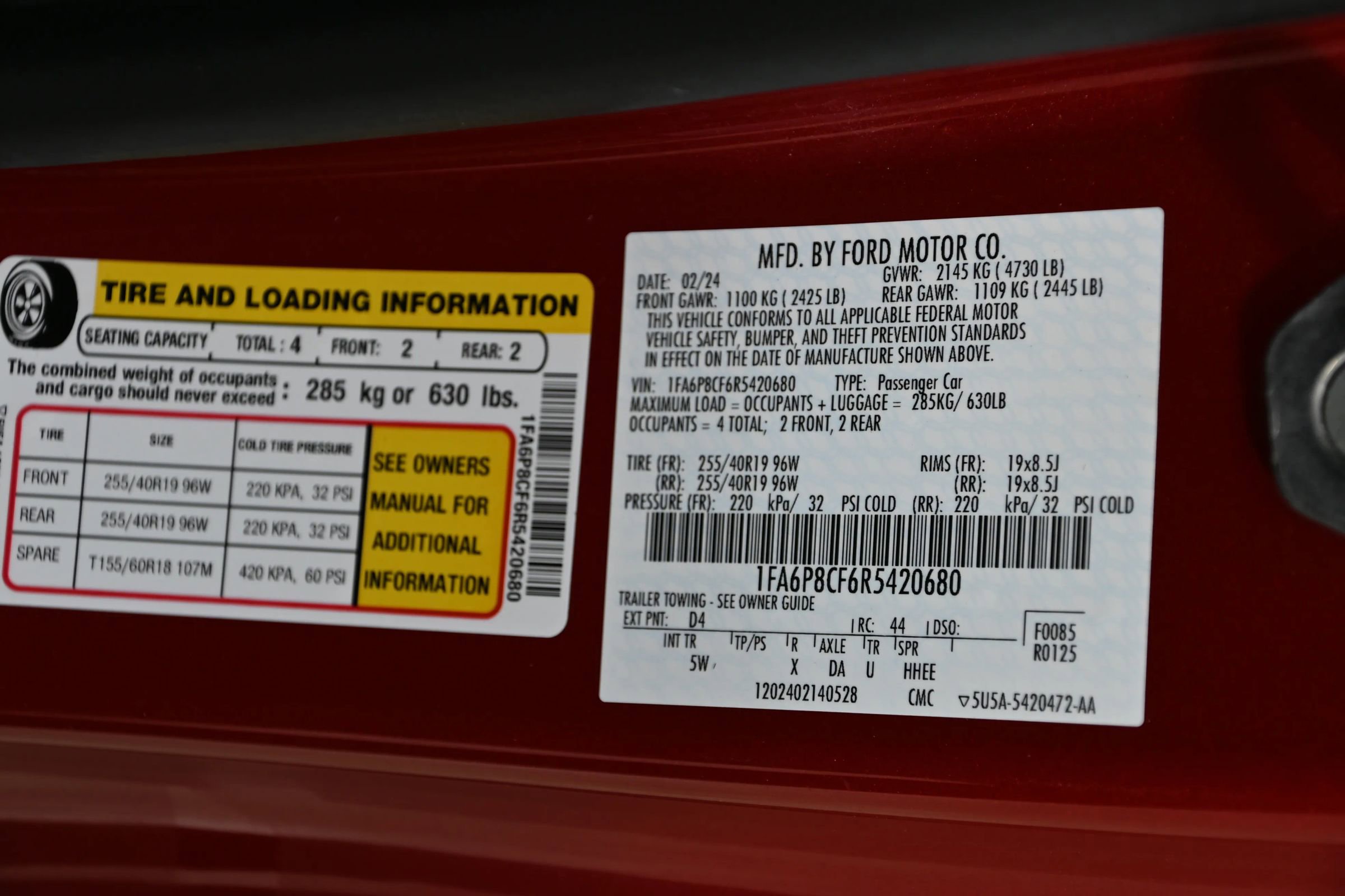 Used 2024 Ford Mustang GT Premium image 33