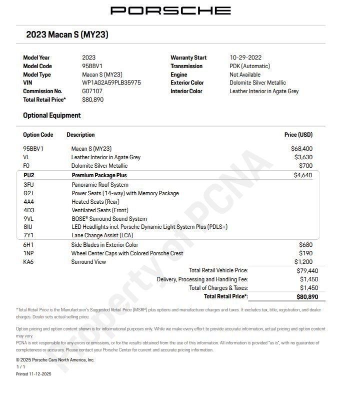 Certified 2023 Porsche Macan S w/ Premium Package Plus image 6