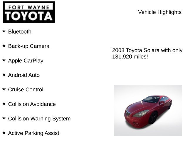 Used 2008 Toyota Solara SE FWD image 7