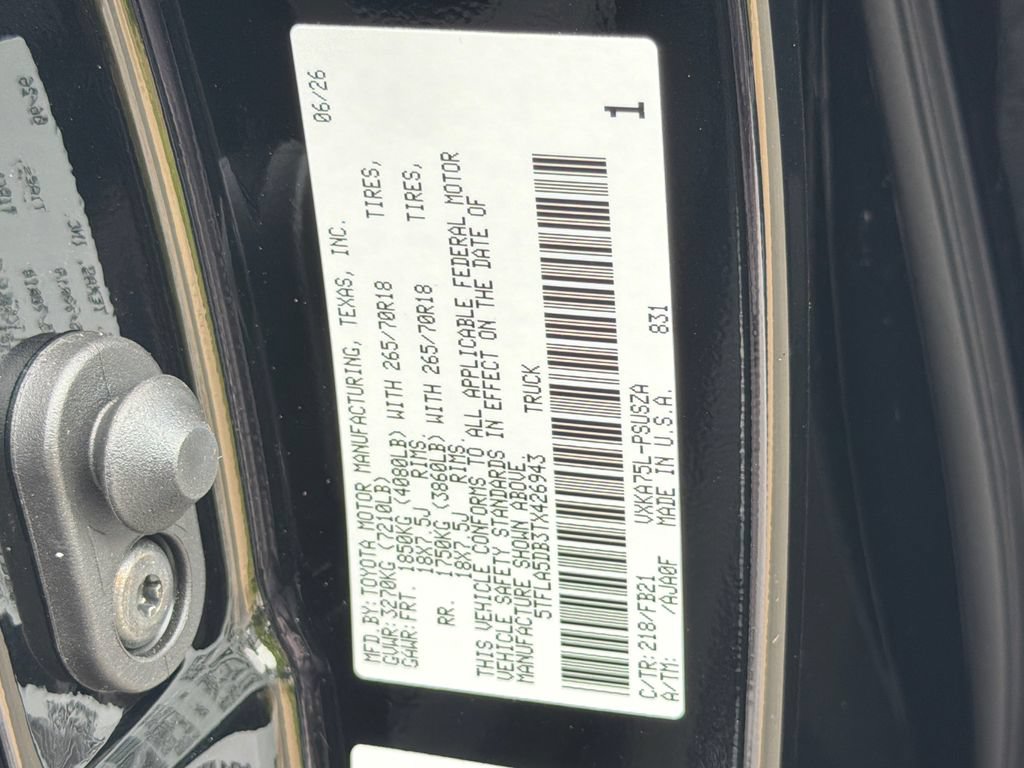 New 2026 Toyota Tundra SR5 AWD/4WD image 30