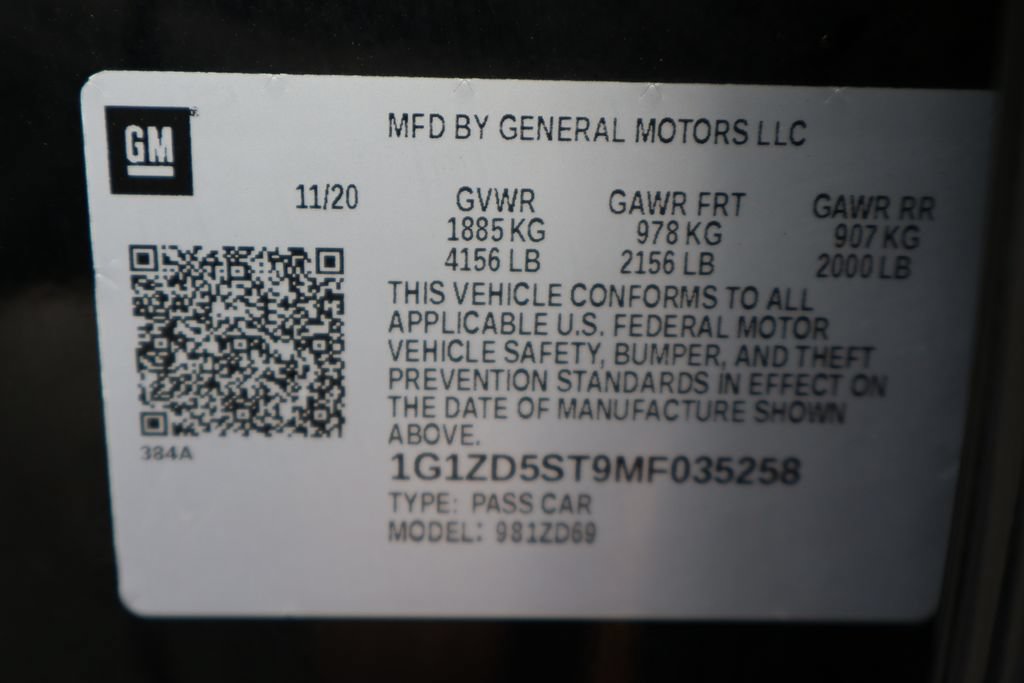 Used 2021 Chevrolet Malibu LT w/ Midnight Edition FWD image 31