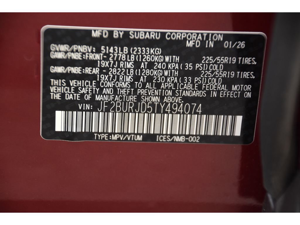 New 2026 Subaru Outback Touring XT AWD/4WD image 27