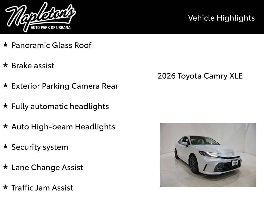 New 2026 Toyota Camry XLE image 16