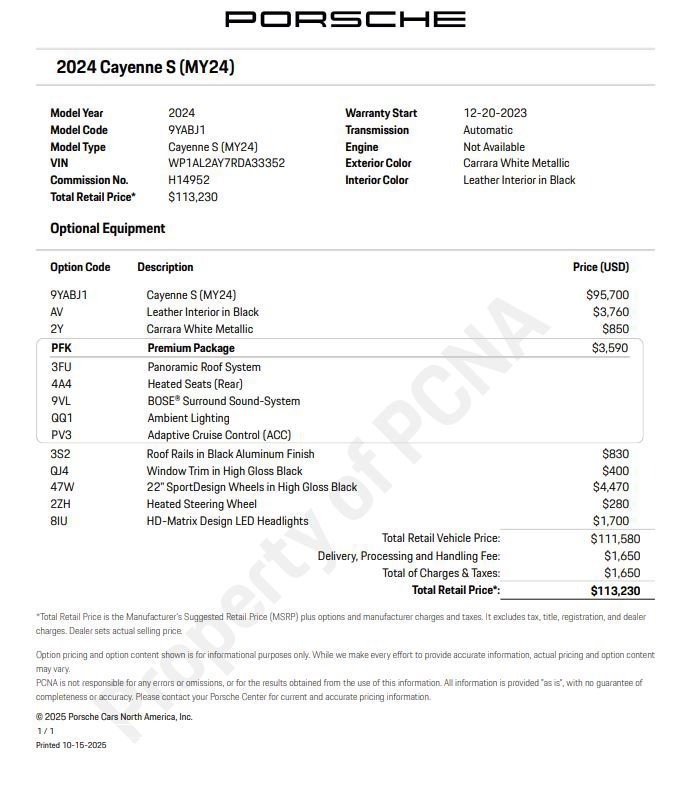 Certified 2024 Porsche Cayenne S AWD/4WD image 6
