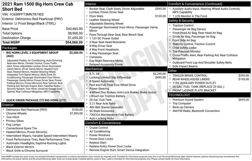 Used 2021 RAM 1500 Big Horn image 4