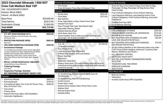 Used 2023 Chevrolet Silverado 1500 RST w/ Z71 Off-Road Package image 34