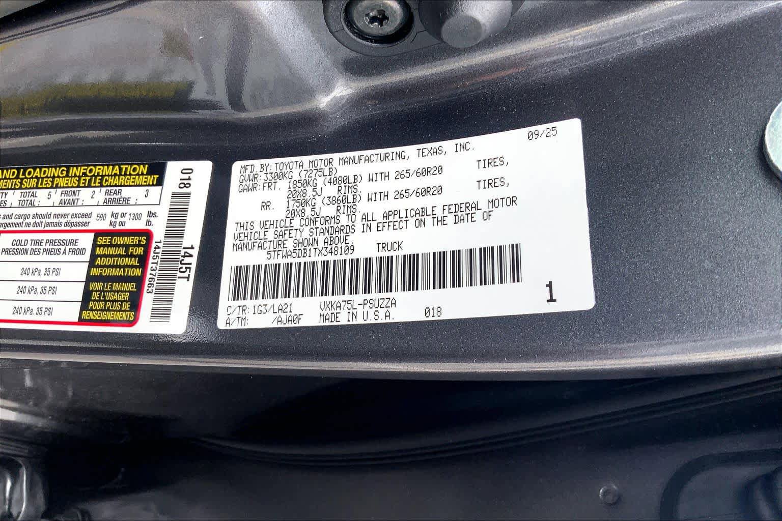 Used 2026 Toyota Tundra Platinum w/ TRD Off-Road Package AWD/4WD image 33