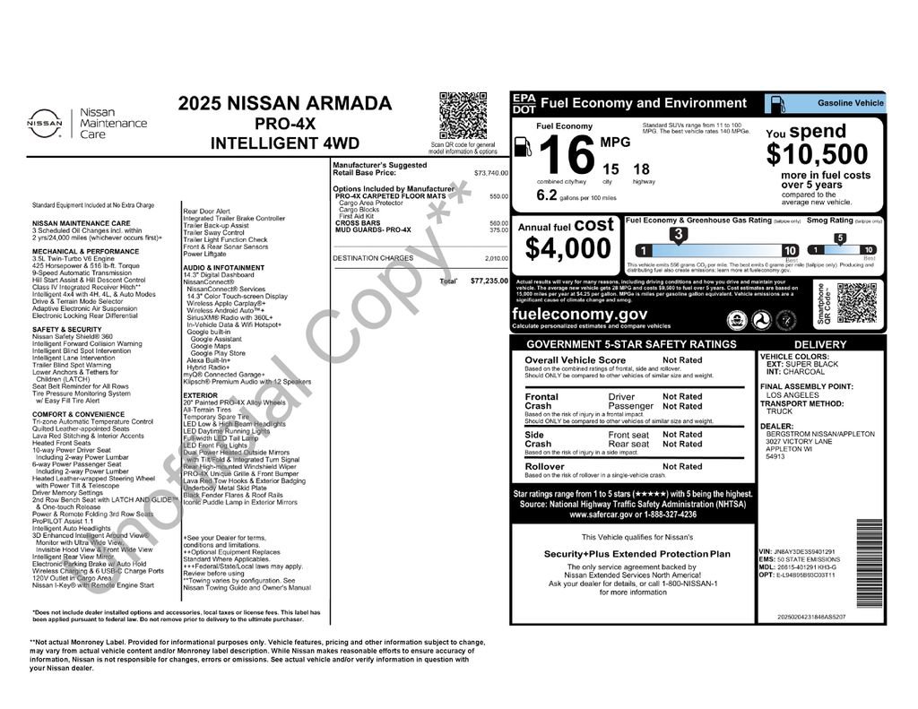 Used 2025 Nissan Armada PRO-4X image 20