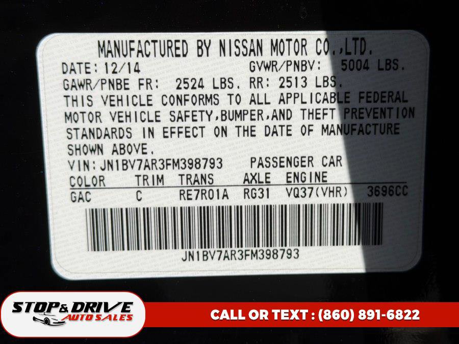 Used 2015 INFINITI Q50 Premium w/ Navigation Package AWD/4WD image 20