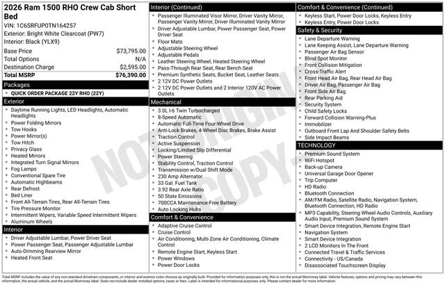 Used 2026 RAM 1500 RHO image 8
