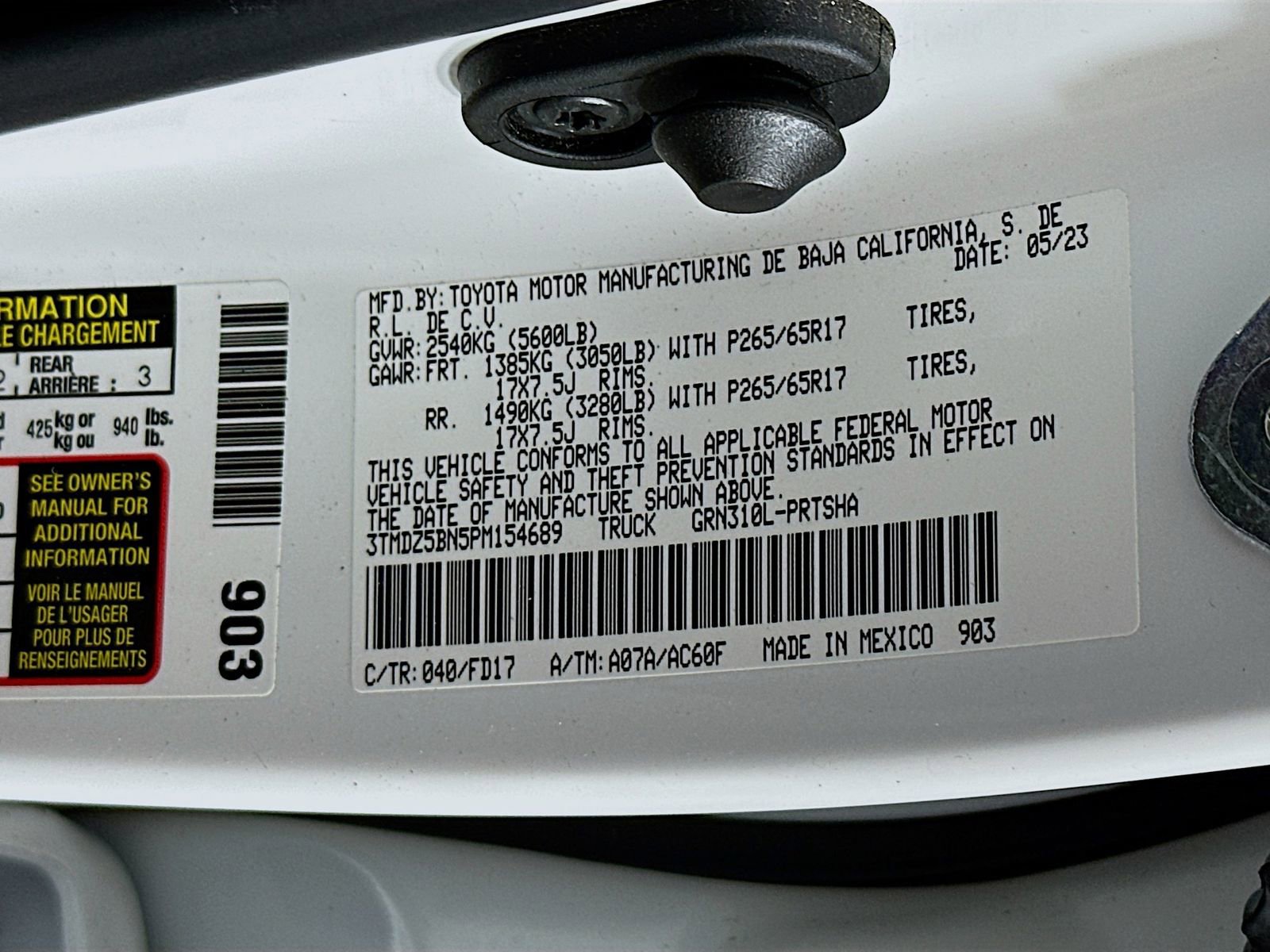Certified 2023 Toyota Tacoma TRD Sport AWD/4WD image 30