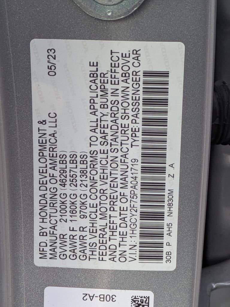 Certified 2023 Honda Accord Sport image 26