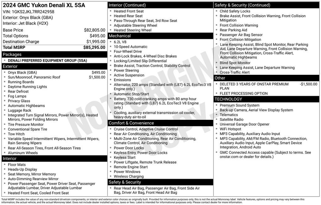 Certified 2024 GMC Yukon XL Denali AWD/4WD image 42