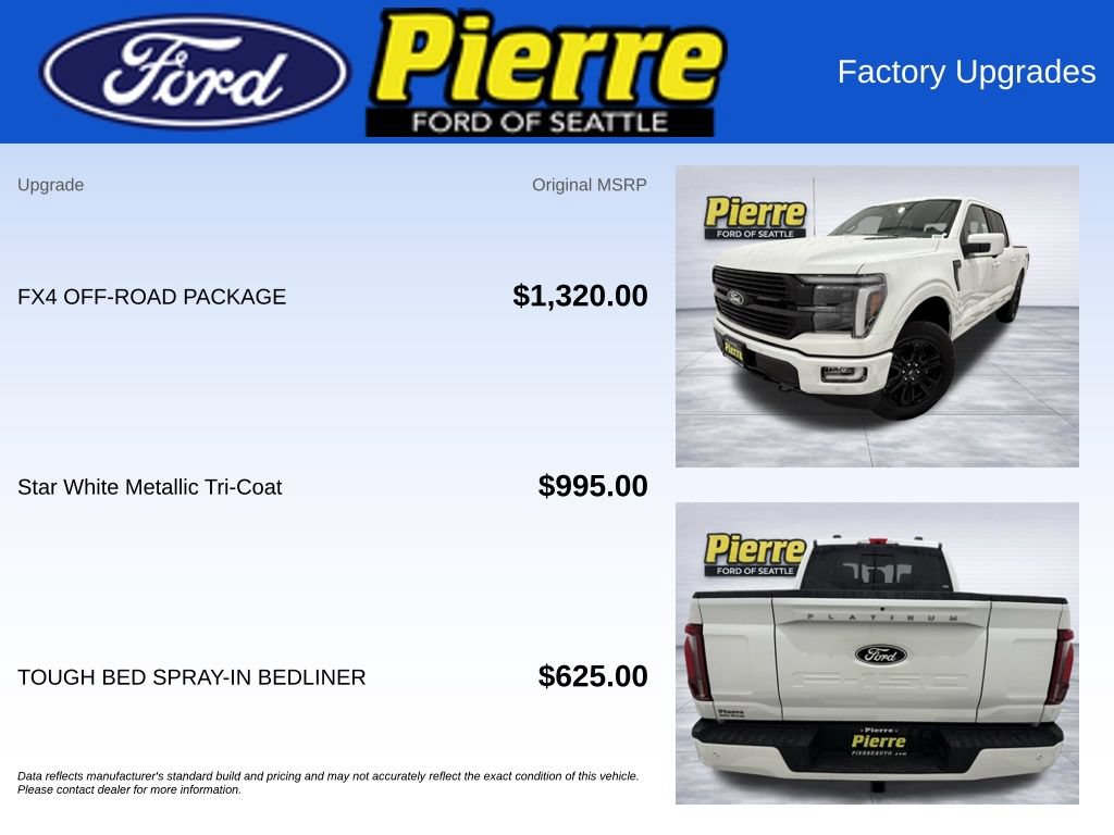 New 2025 Ford F150 Platinum w/ FX4 Off-Road Package AWD/4WD image 13