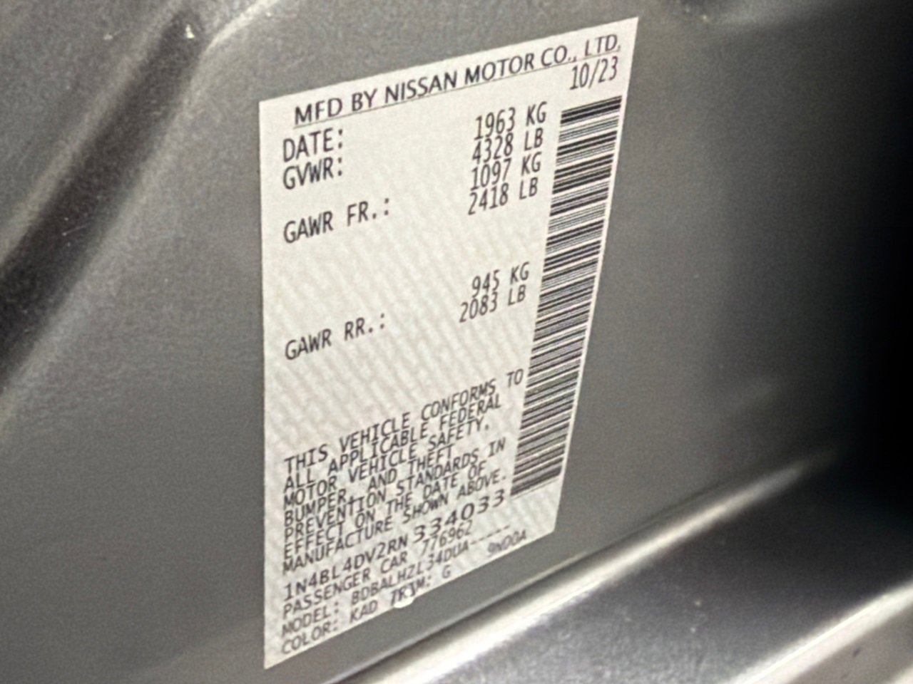 Used 2024 Nissan Altima 2.5 SV image 30