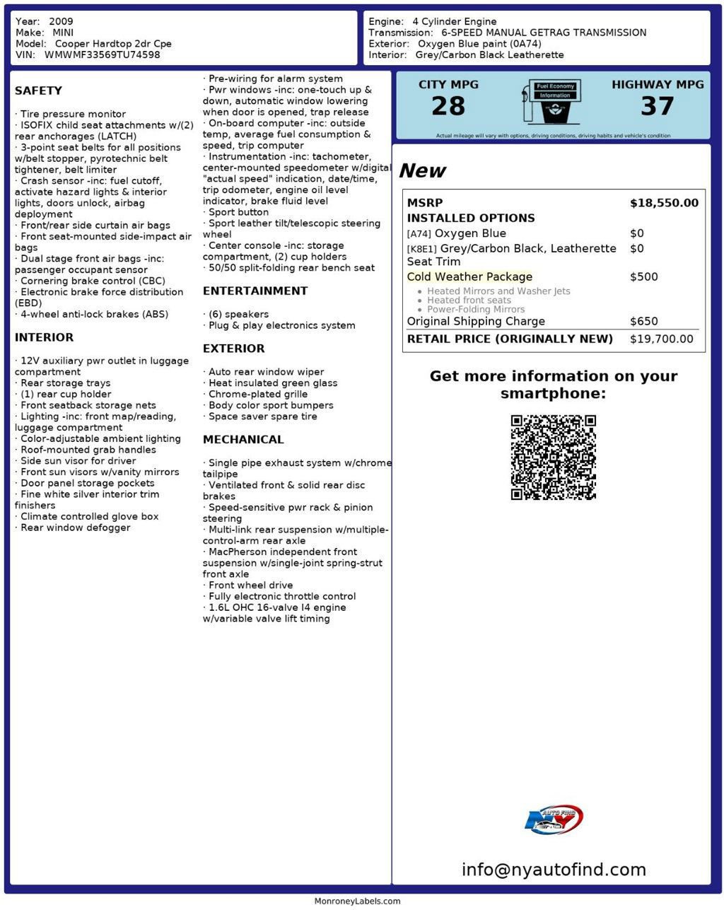 Used 2009 MINI Cooper Hardtop image 22