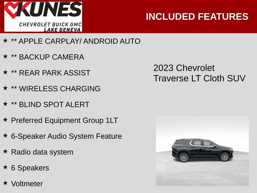 Used 2023 Chevrolet Traverse LT image 2