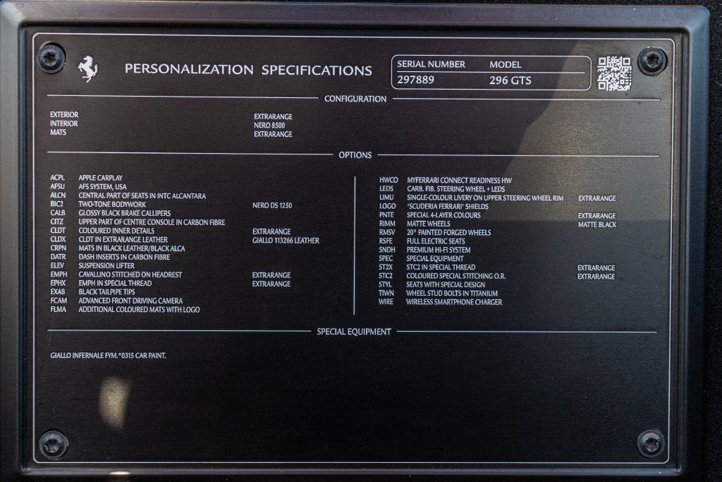 Certified 2023 Ferrari 296 GTS RWD image 57