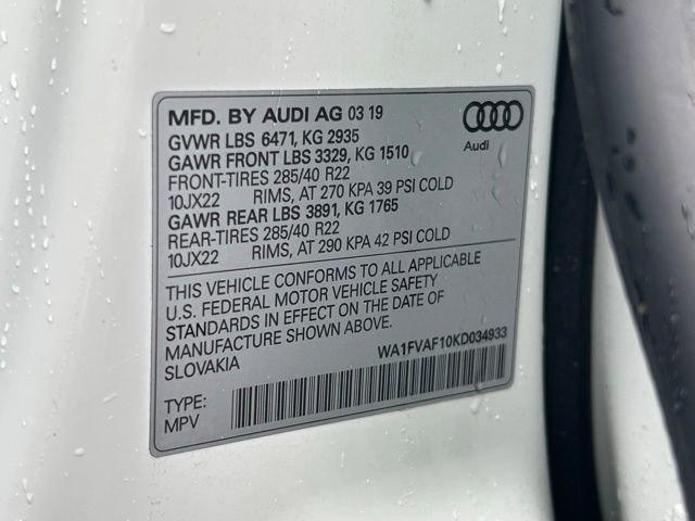 Used 2019 Audi Q8 Prestige w/ Luxury Package image 16