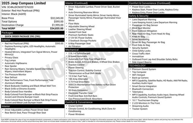 Certified 2025 Jeep Compass Limited AWD/4WD image 14