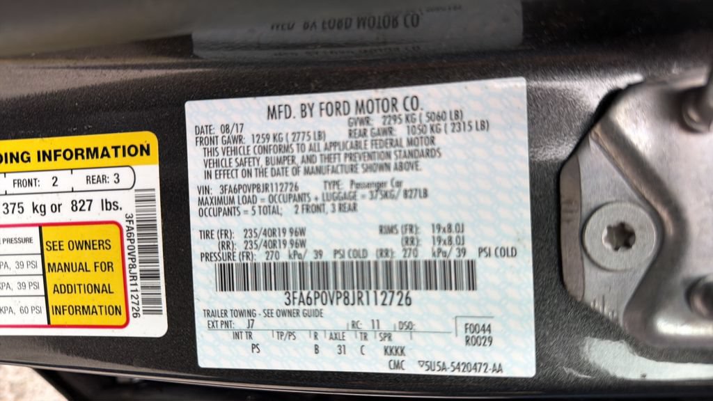 Used 2018 Ford Fusion Sport AWD/4WD image 30