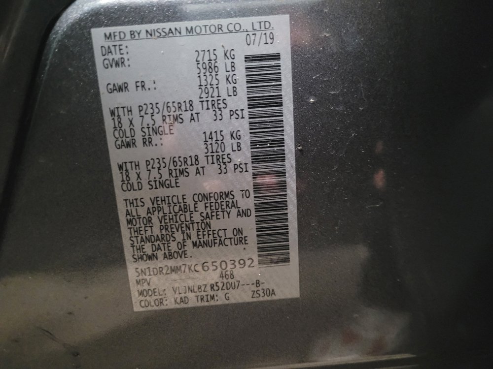 Used 2019 Nissan Pathfinder S AWD/4WD image 33
