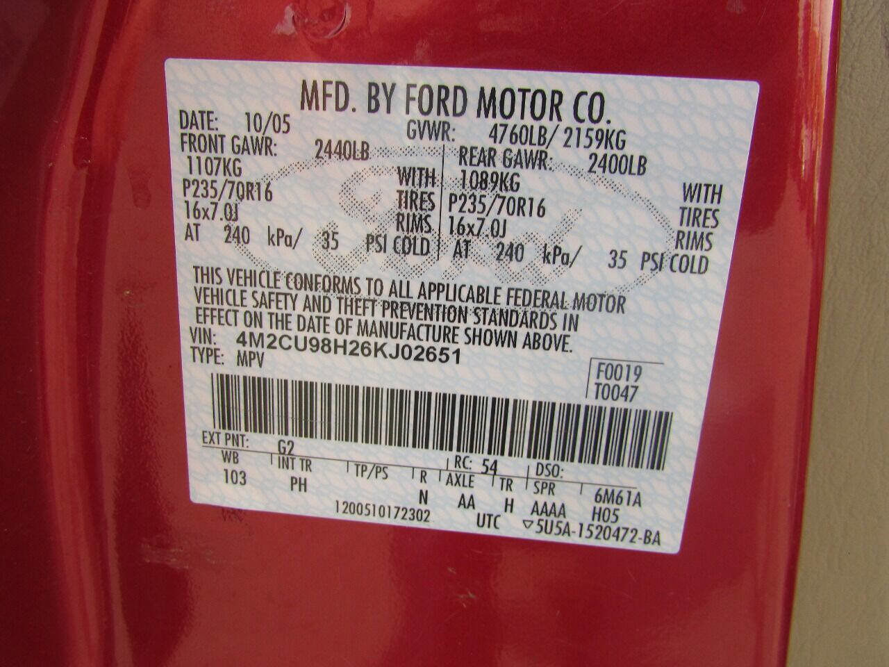 Used 2006 Mercury Mariner 4WD Hybrid image 45