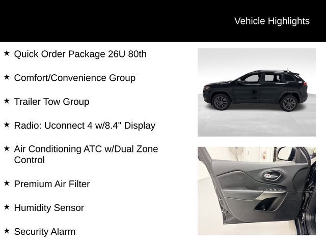 Used 2021 Jeep Cherokee Latitude Lux 80th Anniv w/ Quick Order Package 26U 80TH image 27