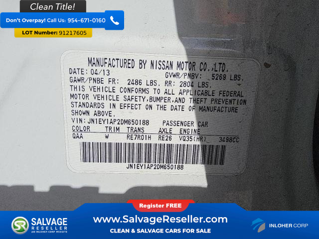 Used 2013 INFINITI M35 w/ Premium Pkg image 16