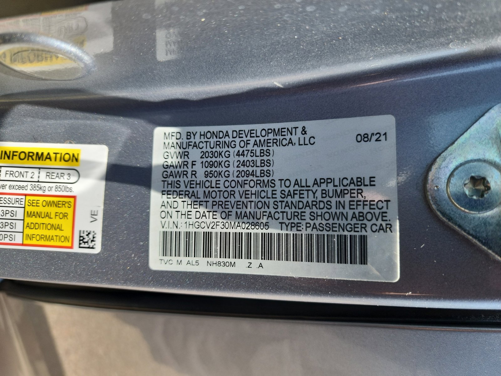 Used 2021 Honda Accord Sport image 25