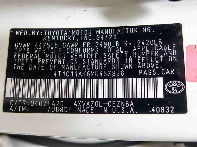 Used 2021 Toyota Camry LE FWD image 27