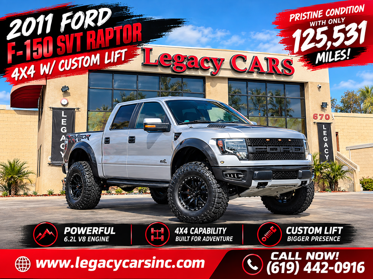 Used 2011 Ford F150 Raptor w/ Raptor Plus Pkg AWD/4WD image 2