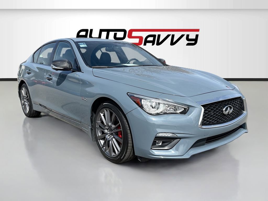 Used 2022 INFINITI Q50 Red Sport 400 w/ Carbon Fiber Package