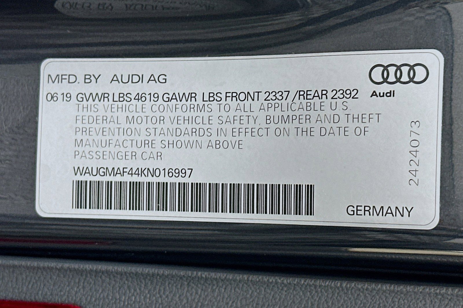Used 2019 Audi A4 2.0T Premium FWD image 24