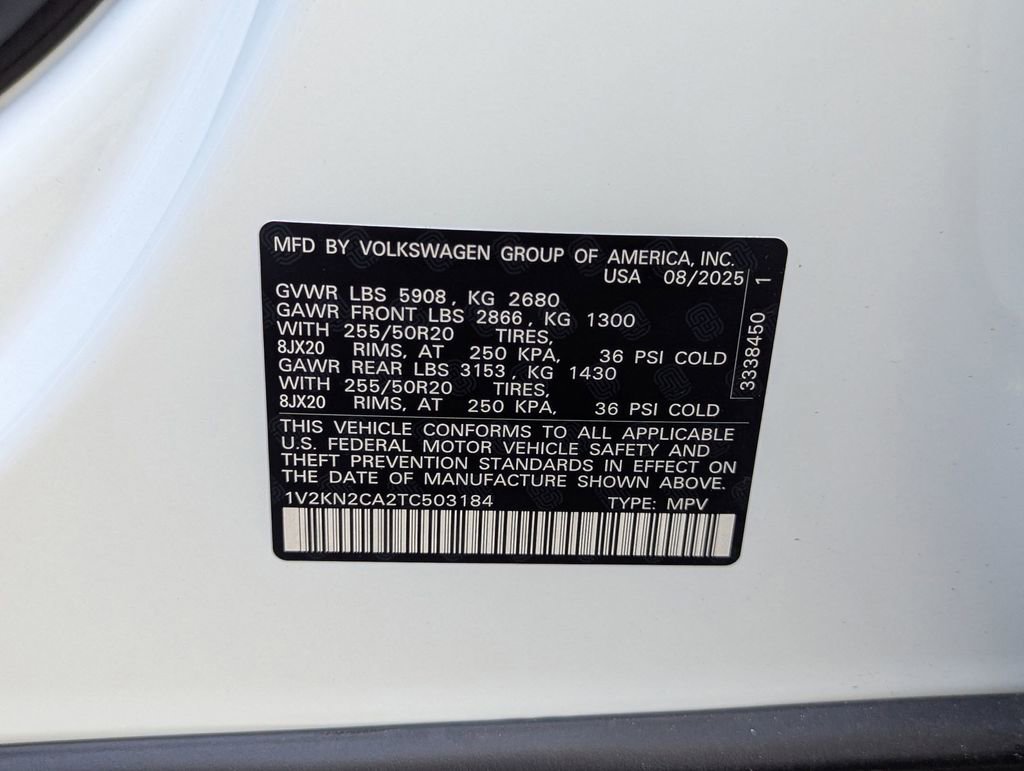 New 2026 Volkswagen Atlas SE image 24