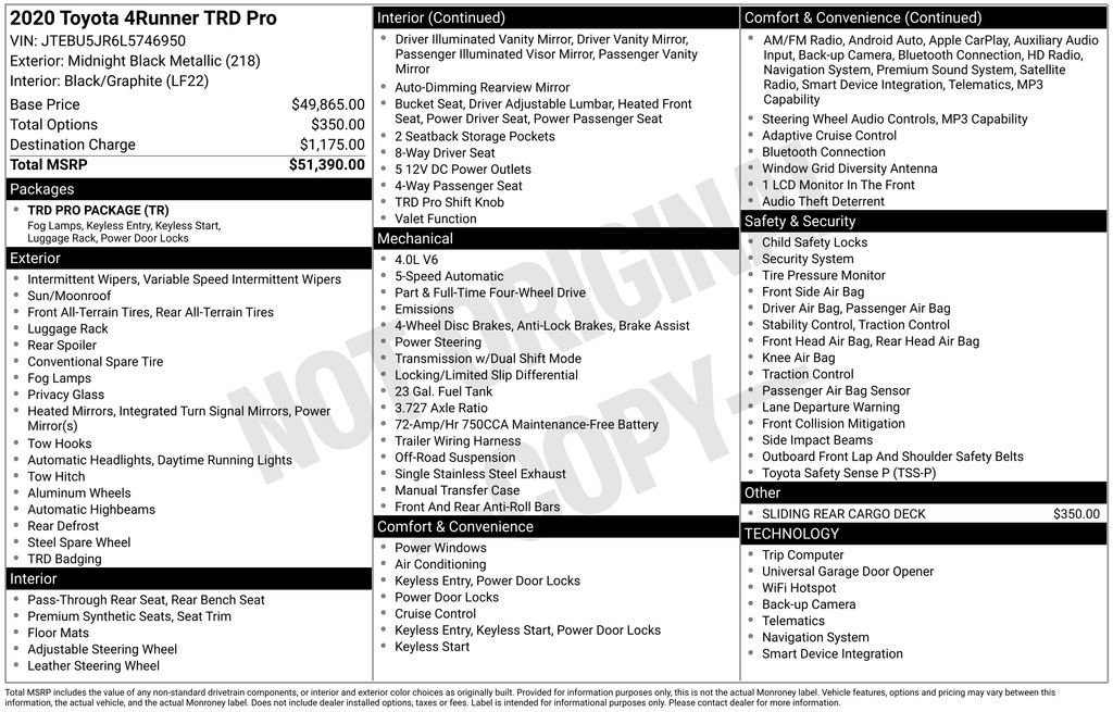 Used 2020 Toyota 4Runner TRD Pro image 15