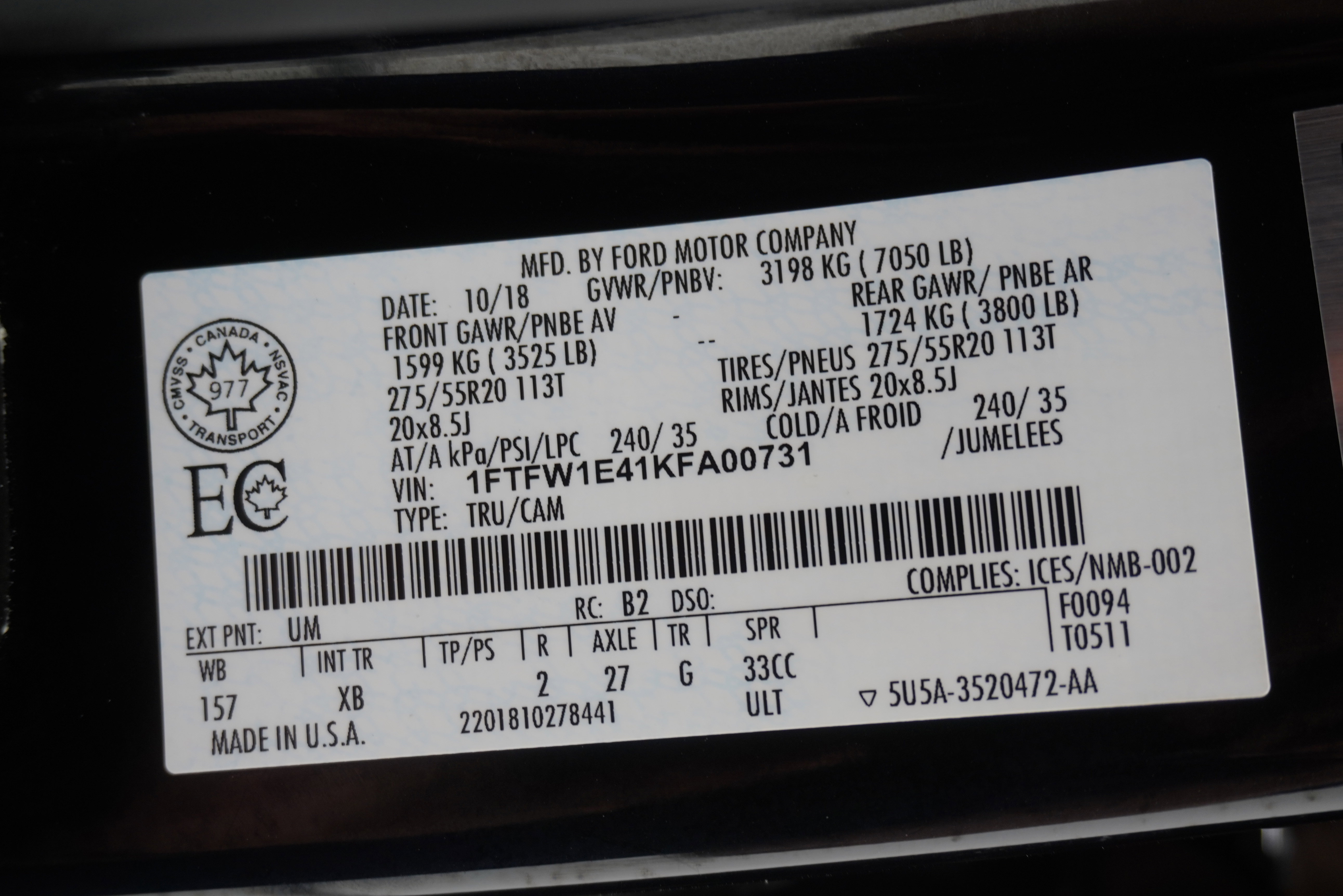 Used 2019 Ford F150 XLT w/ XLT Special Edition Package image 31