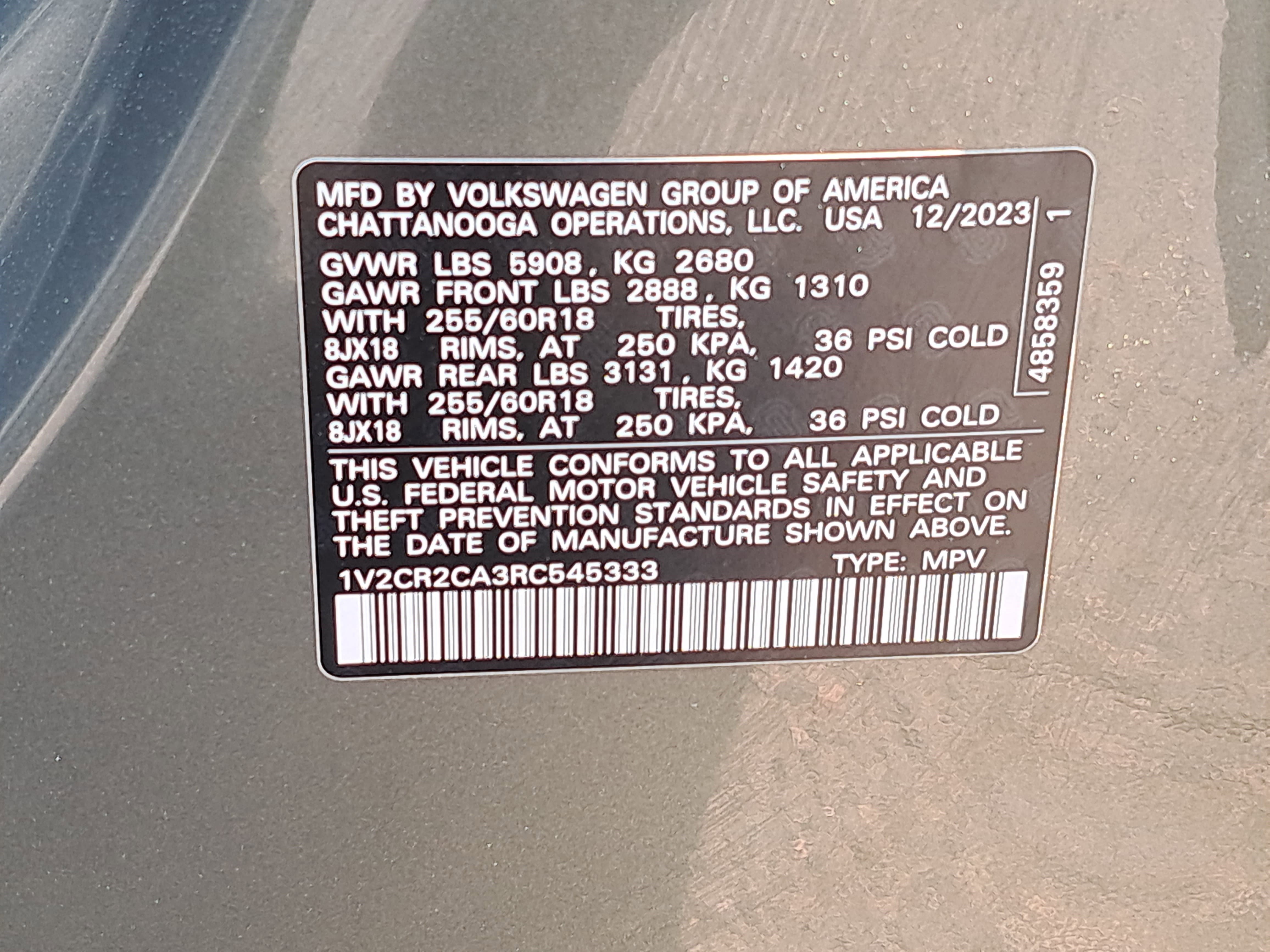 Used 2024 Volkswagen Atlas Peak Edition SE image 35