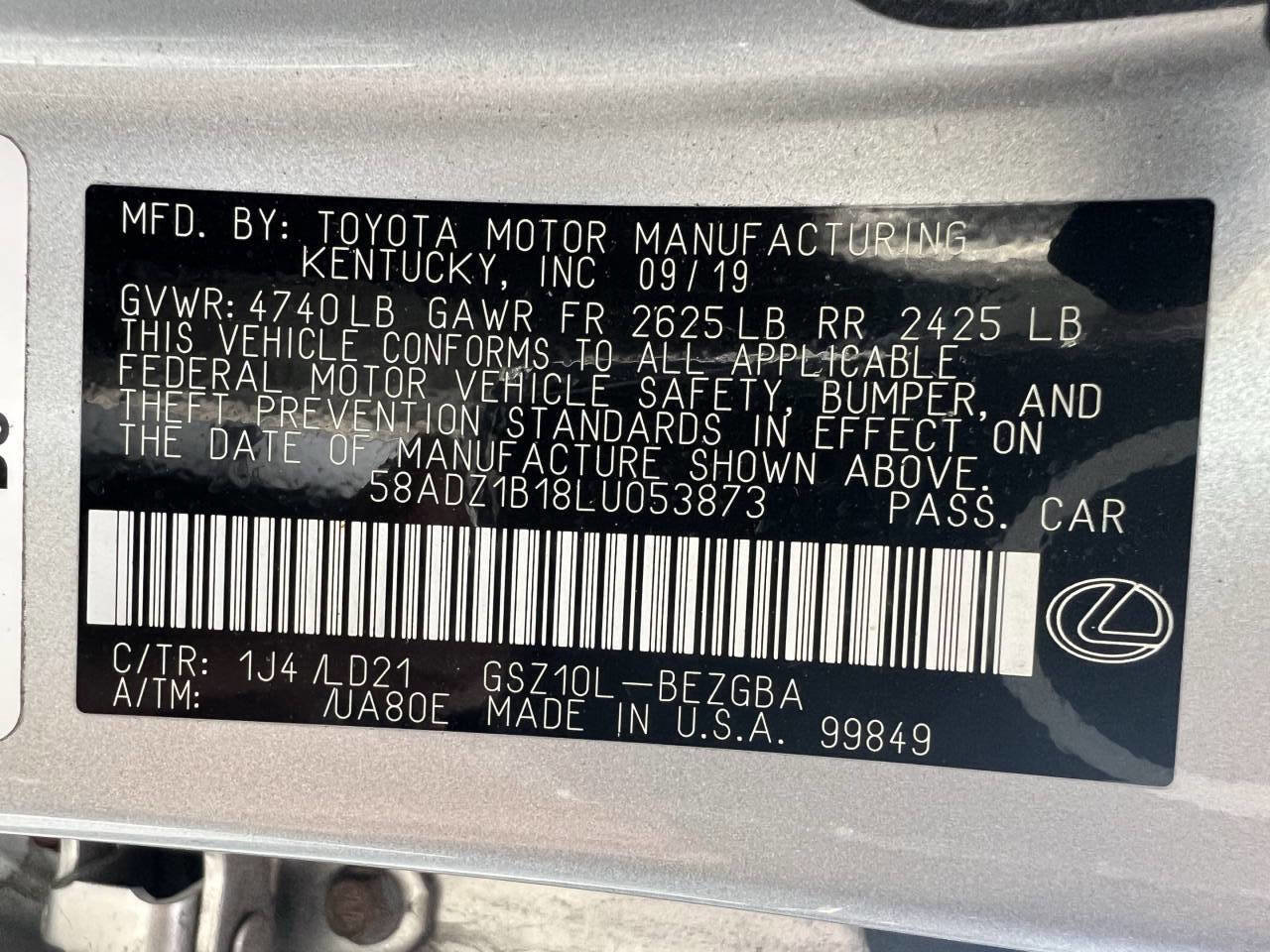 Used 2020 Lexus ES 350 w/ Premium Package FWD image 39