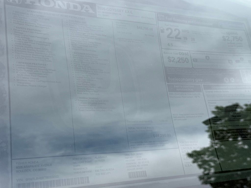 New 2026 Honda Odyssey EX-L image 27
