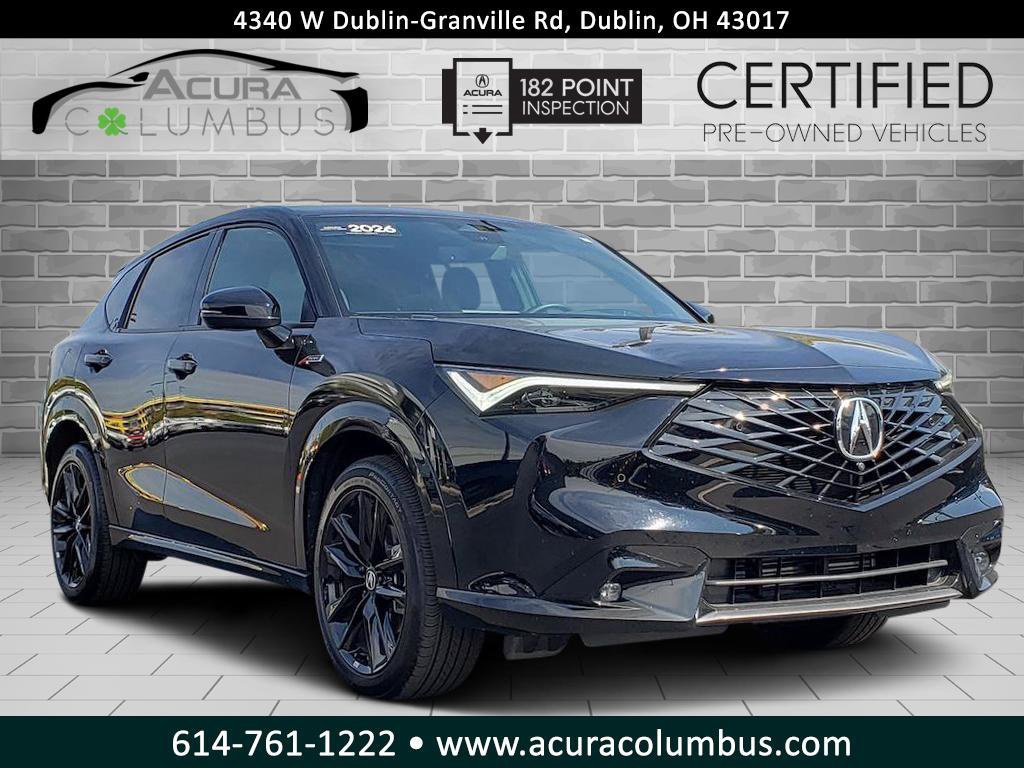 Certified 2026 Acura ADX A-Spec w/ Advance Package AWD/4WD 360° Tour