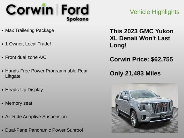 Used 2023 GMC Yukon XL Denali w/ Advanced Technology Package AWD/4WD image 6