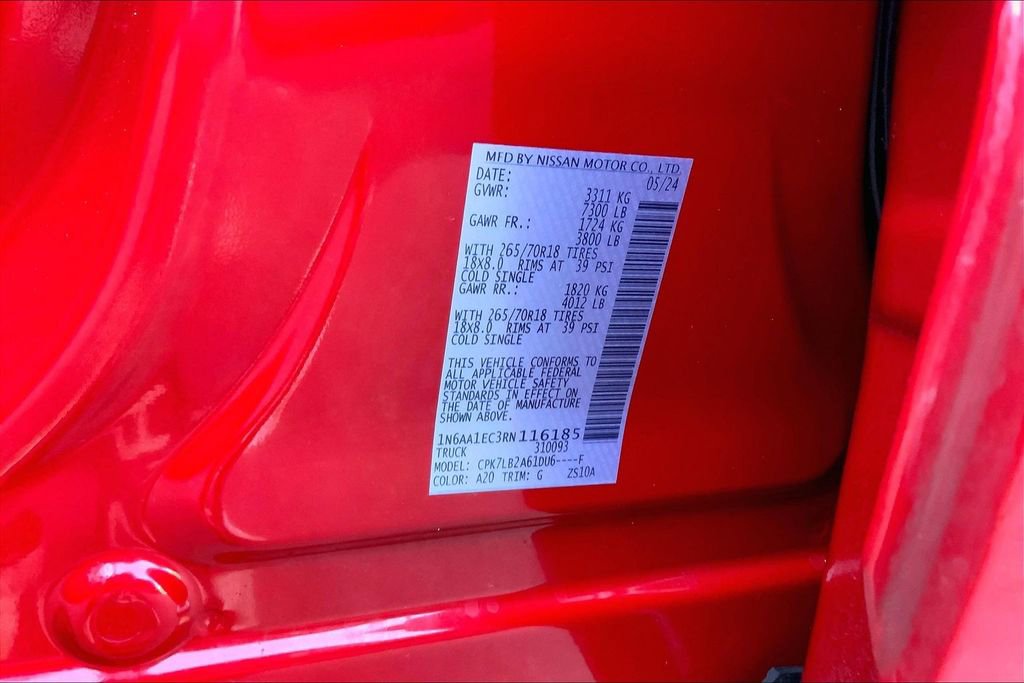 Used 2024 Nissan Titan SV w/ Accessory Utility Package image 14